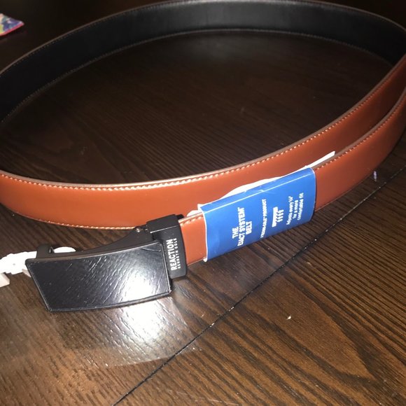 Kenneth Cole Reaction Men's Black Buckle Belt 40 - Picture 1 of 7